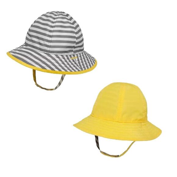 NWT Sunday Afternoons Baby Size 6-12 m Reversible SunSkipper Bucket Hat UPF 50+ - Picture 1 of 6